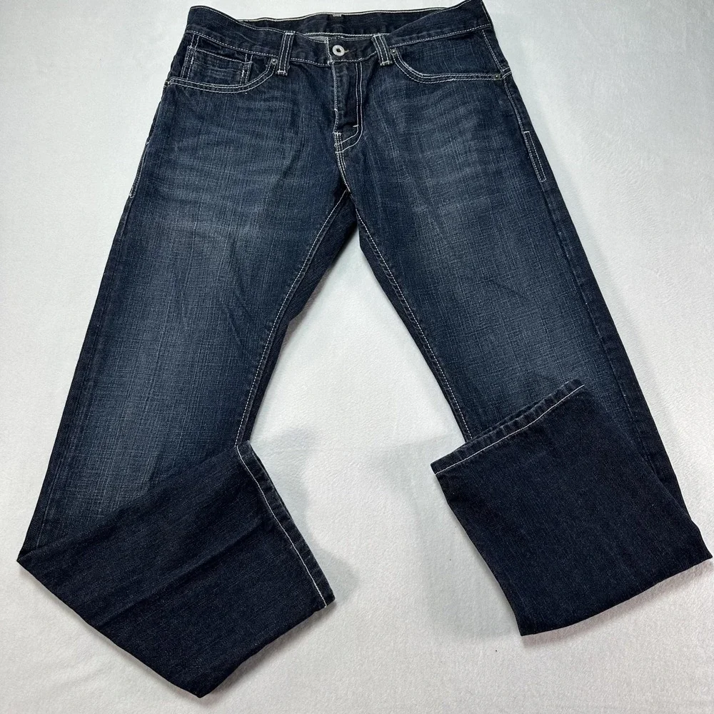 Levis 514‎ Jeans Men's 32x30 Blue Slim Straight Zip Pockets Denim Vintage Y2K